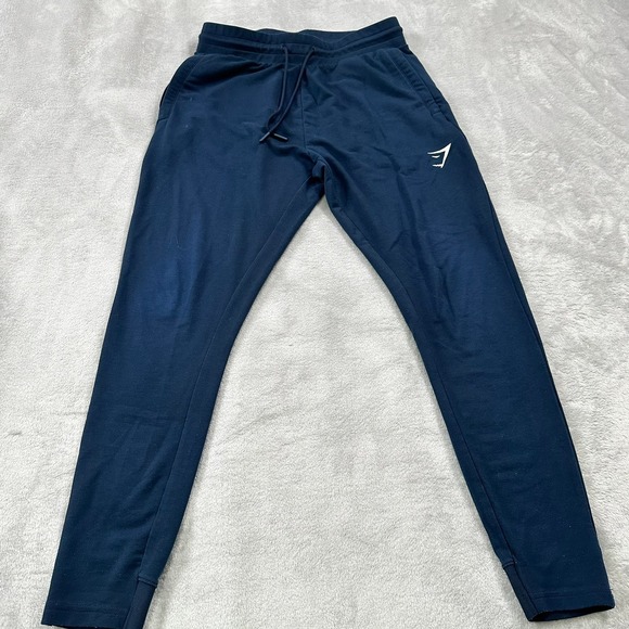 Gymshark Other - Gymshark Joggers Mens Size S Navy Blue Tapered Fit Athletic Sweatpants GMBT4252